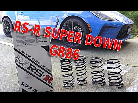 Installing RS-R lowering springs on my 2022 GR86!