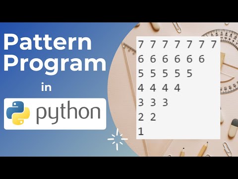 Pattern Program In Python Basic To Advance P20