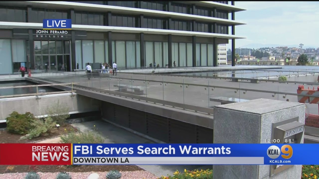 FBI Serves Search Warrants At LADWP Offices In Downtown LA