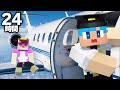 飛行機の中だけで24時間生活してみた！【まいくら / マインクラフト】