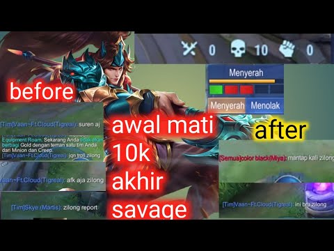 prank zilong Tik Tok mati 10kali~ngakak awal dihina endingnya dipuji~mlbb