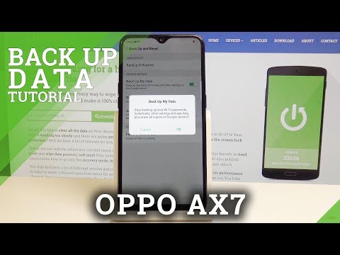 How to Back Up Data in OPPO AX7 - Enable Google Backup