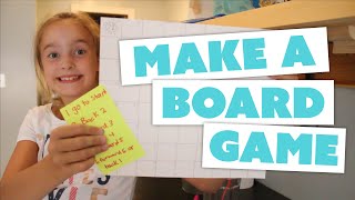 HOW TO MAKE A BOARD GAME at home - with Lillie