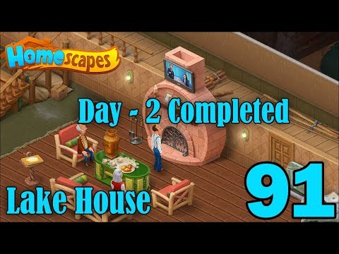 Homescapes Story Walkthrough Gameplay - New Lake House - Day 2 Completed - Part 91