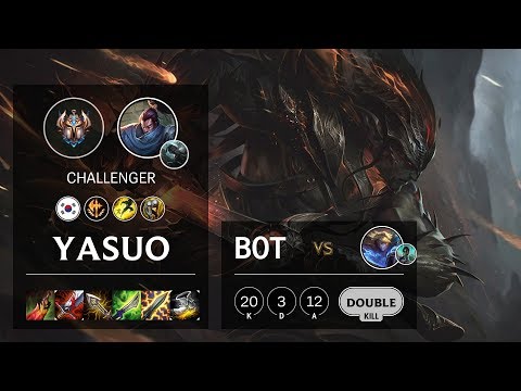Yasuo Bot vs Ezreal - KR Challenger Patch 10.12