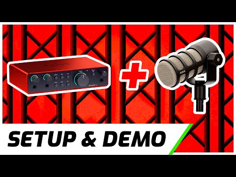 Rode Podmic  & Scarlett 2i2 | Setup & Demo