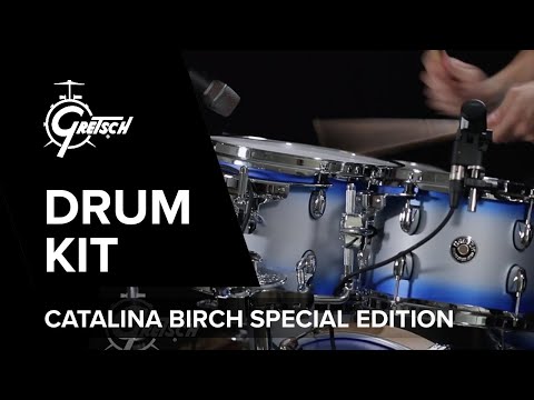 Gretsch CS1-E625 Catalina Special Edition Round Badge 7x10 / 8x12 / 16x16 / 16x22 / 5.5x14" 5pc Drum Kit 2019 - Blue Silver Duco image 26
