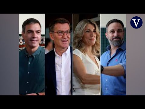 La secuencia completa de los candidatos votando en las elecciones generales