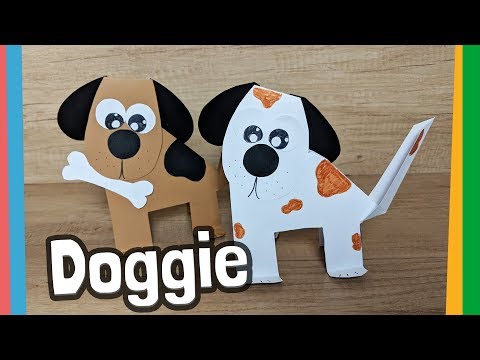 Paper Dog Craft step by step tutorial