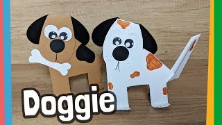 Paper Dog Craft step by step tutorial