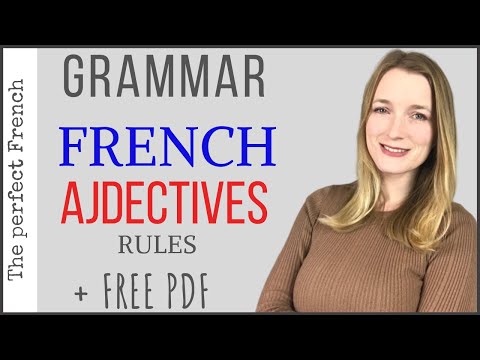 French Adjectives - Grammar - Rules - Feminine Masculine | French grammar for beginners