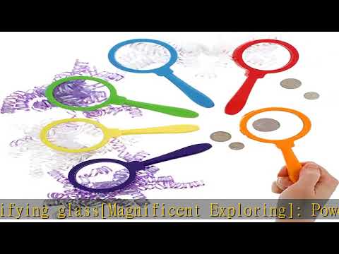 Get Out! Kids Magnifying Glass Set – 6 Pack Large Size Plastic Magnifying Glasses for Kids Magnifie