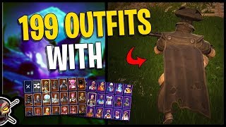 Dismal Cape Back Bling on 199 Outfits | Plague - Fortnite Cosmetics