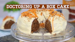 How to turn a CARROT BOX CAKE MIX into a MOIST HOMEMADE CAKE using simple HACKS~ Mansa Queen