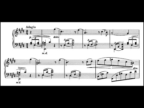 (SCORE) Brahms / Jorg Demus, 1969: Intermezzo E major Op. 116 No. 4 - MHS 1686