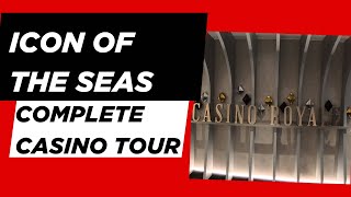 Icon of the Seas Casino Royale: 🎰Complete Walking Tour (4K No Talking)
