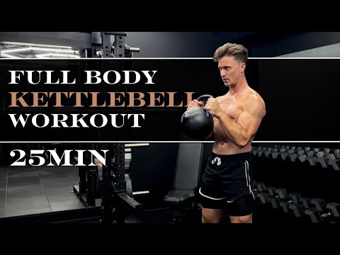 FULL BODY KETTLEBELL WORKOUT // 25min, No Repeat