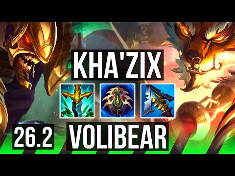KHA'ZIX vs VOLIBEAR (JGL) | 47K damage | EUNE Challenger | 26.2