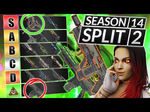 NEW WEAPONS Tier List for Split 2 of Season 14 - BEST and WORST GUNS - Apex Legends Guide