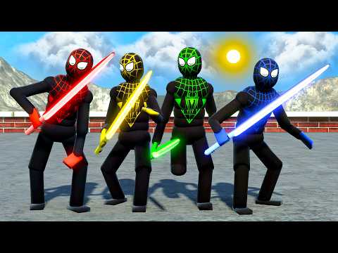 SPIDER-MAN vs AI RAGDOLL - EPIC NPC PHYSICS FIGHT