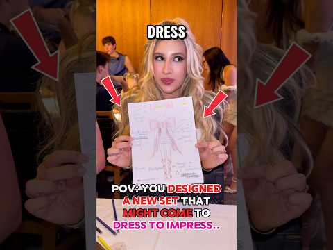 Will My DTI “DRAWING” Be Brought to LIFE in DRESS TO IMPRESS on ROBLOX?!? 💃😱