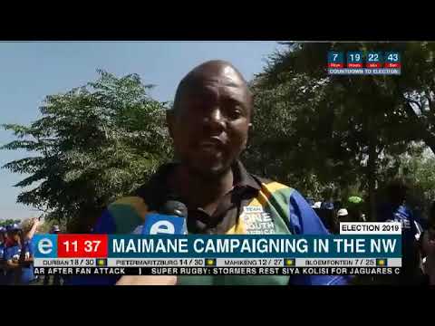 Maimane campaigning in the NW