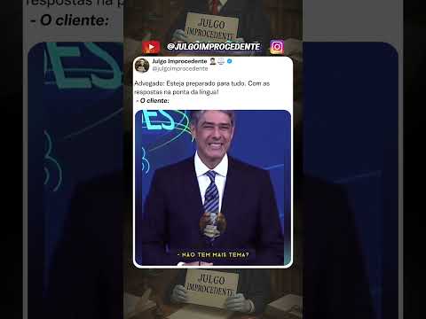 O raciocínio é rápido 😂 #memesjurídicos #humor #advogado #julgoimprocedente #memes
