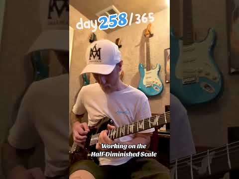 Half Diminished Scale and Chords, Day 258, 365 days of Practice Challenge - Nikk Jacobs