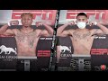 JOSHUA GREER JR VS. MIKE PLANIA - FULL WEIGH IN & FACE OFF VIDEO
