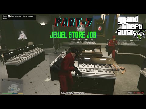 Grand Theft Auto 5 4k ultra graphics Gameplay part -7| Jewel store job |#gta5#walkthrough#gameplay