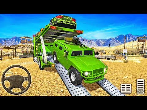 Transporting Combat Vehicles in Trailer Truck - Army Car Transporter 2019 - Android Gameplay