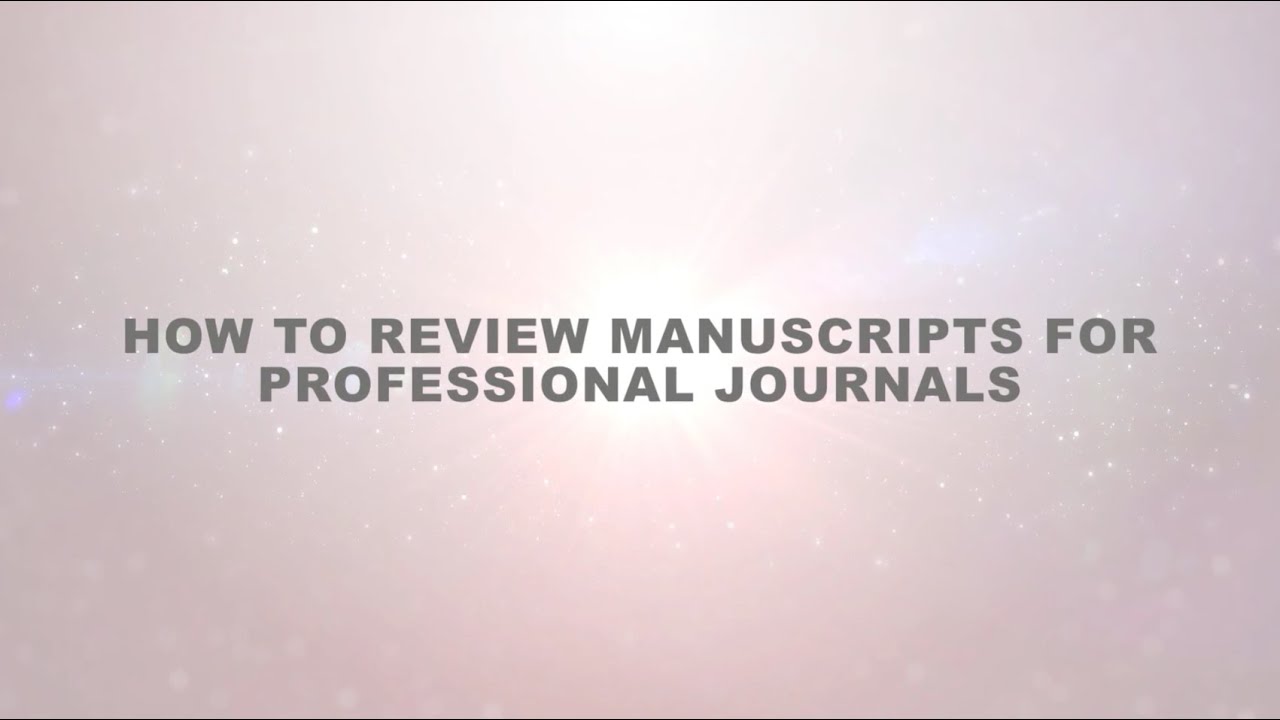 Reviewing Manuscripts
