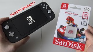 Nintendo Switch Lite Memory / Storage Upgrade SD Card !