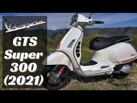 Vespa GTS Super 300 (2021) 🛵 Probefahrt, Walkaround, Soundcheck, 0-100 km/h (DEUTSCH) 🛵 VLOG155