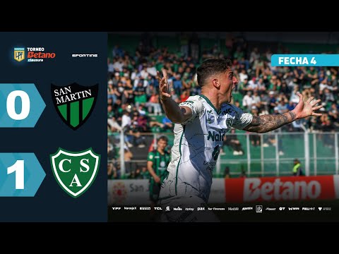 SAN MARTÍN (SJ) 0 - 1 SARMIENTO | Resumen del partido | #TorneoBetano Clausura 2025