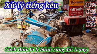 How to handle noise, how to remove ball & counterweight gear D12, D15, D20, D24, D30, D35.