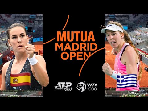 🇪🇸PARRIZAS DÍAS VS 🇬🇷PAPAMICHAIL - ON COURT #wta #tennis #madridopen #tenis #madrid #españa #spain
