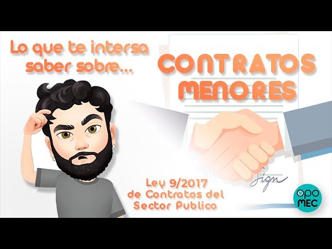 Sabías que... 🤓  LEY 9/2017 de CONTRATOS del SECTOR PÚBLICO ⚖️ CONTRATOS MENORES - MOISÉS VEGA