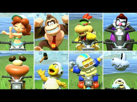 Mario Kart World - All Characters Idle Animations