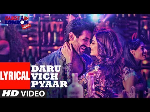 Daru Vich Pyaar Video With Lyrics | Guest iin London | Raghav Sachar |  Kartik Aaryan &  Kriti
