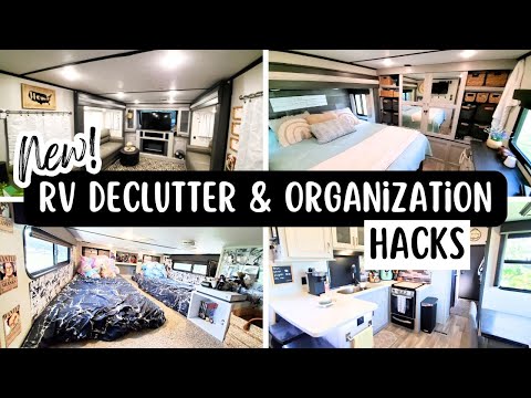 12 NEW Rv Declutter & Organization hacks | Full-time rv living