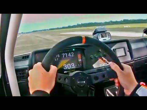 950HP VW Golf 2 VR6 Turbo Acceleration 0-300 💥💥💥