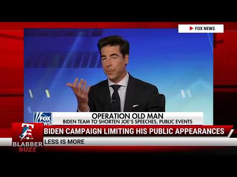 Watch: Biden Campaign Limiting His Public Appearances