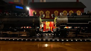 The same locomotive but from rival companies: Lionel PRR #421 and NYC #7794