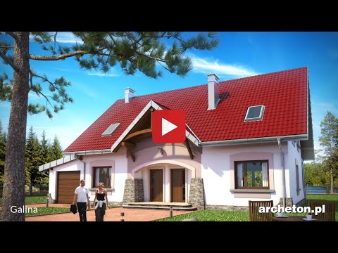 Projekt domu Galina - archeton.pl - z użytkowym poddaszem 234,1 m2