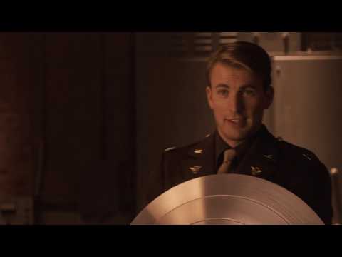 (HD) Captain America The First Avenger clips: pick up vibranium shield from Howard Stark