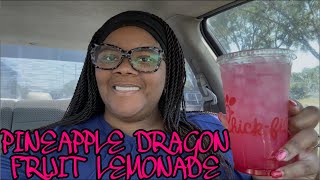 CHICK FIL A PINEAPPLE DRAGON FRUIT LEMONADE REVIEW #THEREVIEWQUEEN