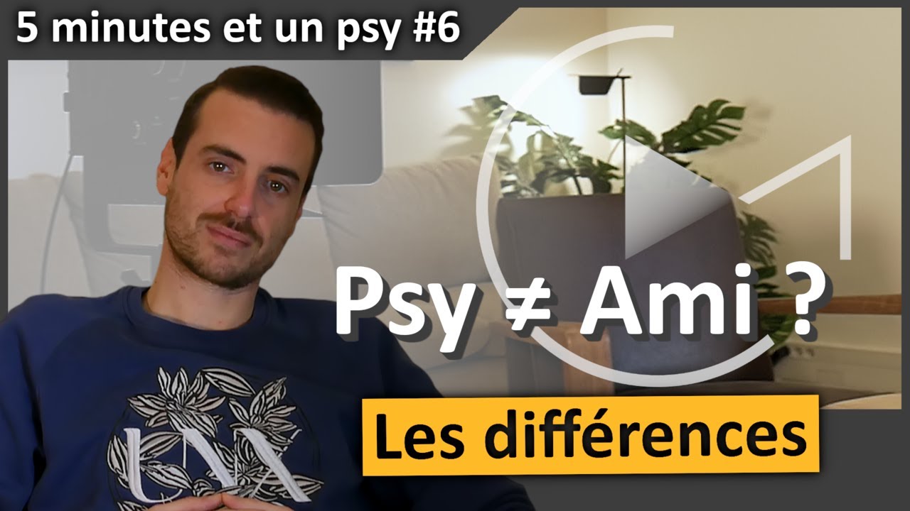 5 minutes et un psy #6 | Pourquoi j'irais voir un #psy quand je peux parler à mes #proches 