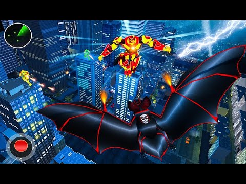 Flying Bat Transform Robot Moto Bike Robot Games|| Android Gameplay