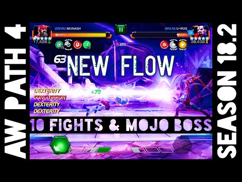 Alliance War Season 18 War 2 - Path 4 and Mojo Boss Kill with Red Guardian and Nick Fury